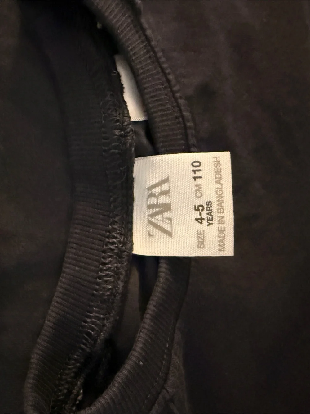 ZARA Kids Navy T-Shirt with Green Trim - All I Want Is Fun Pocket